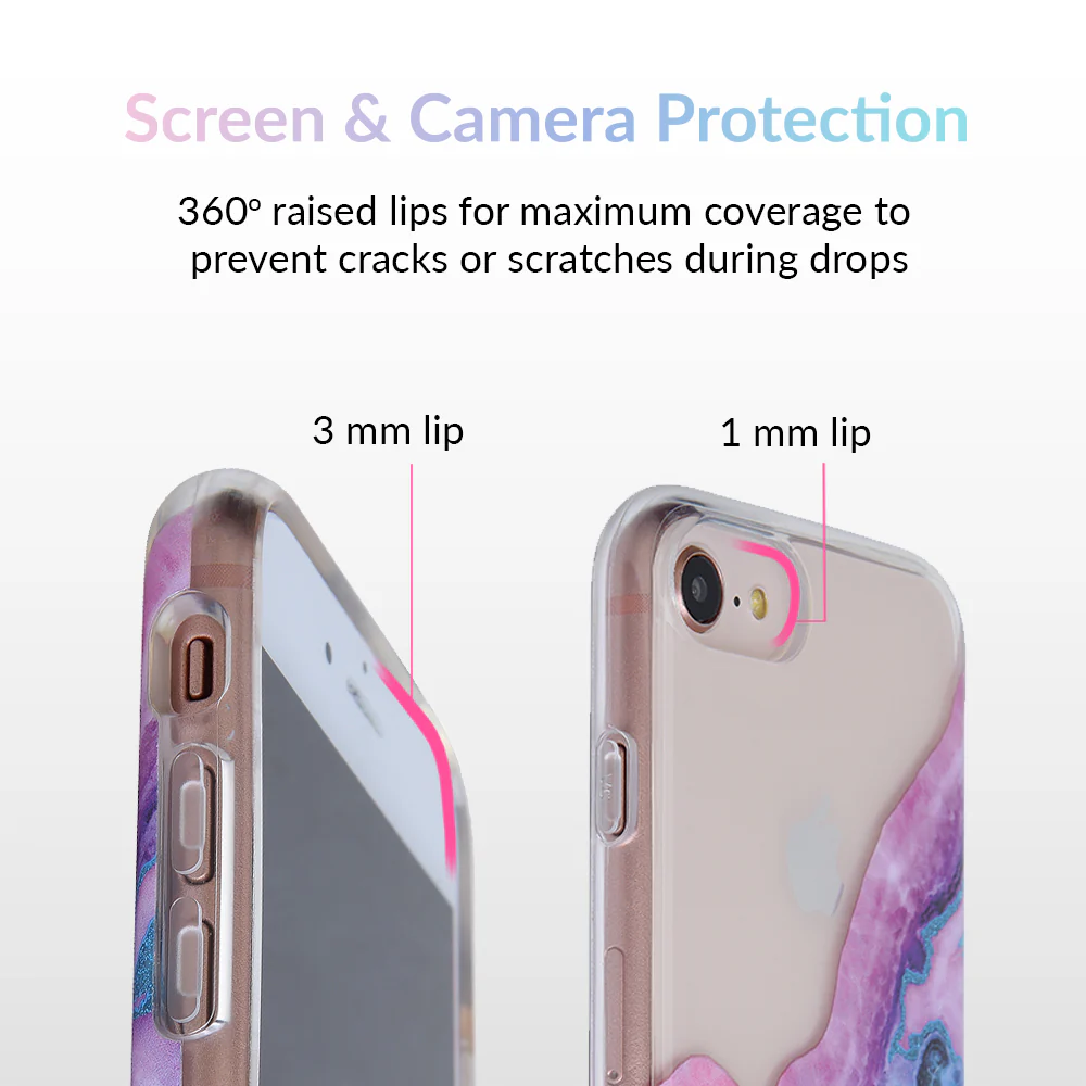 Geode Glitter Clear iPhone Case - Image 45