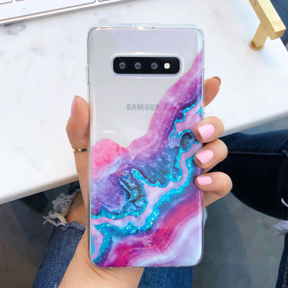 Geode Glitter Clear Samsung Case - Image 30