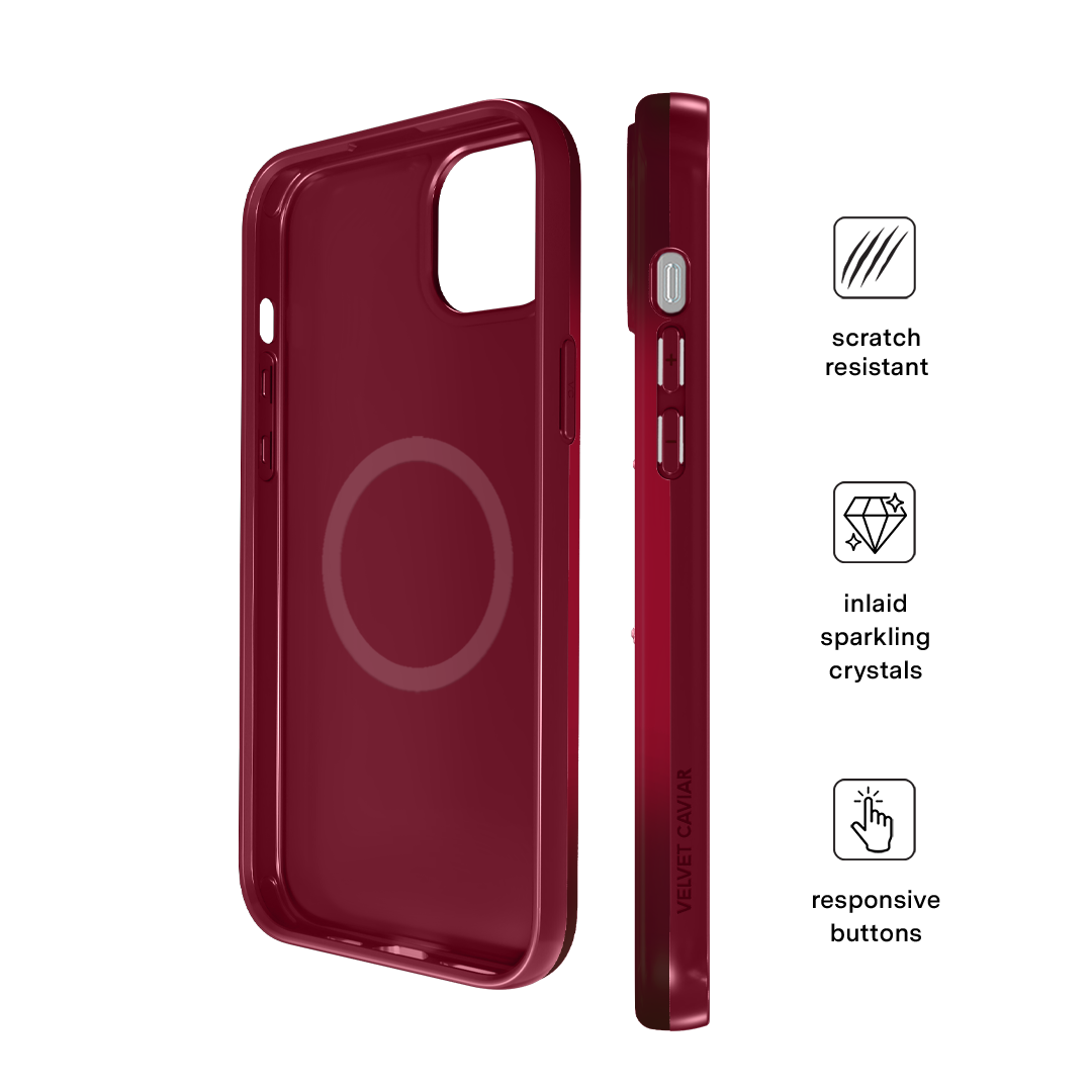 Black Cherry Crystal iPhone Case - Image 72