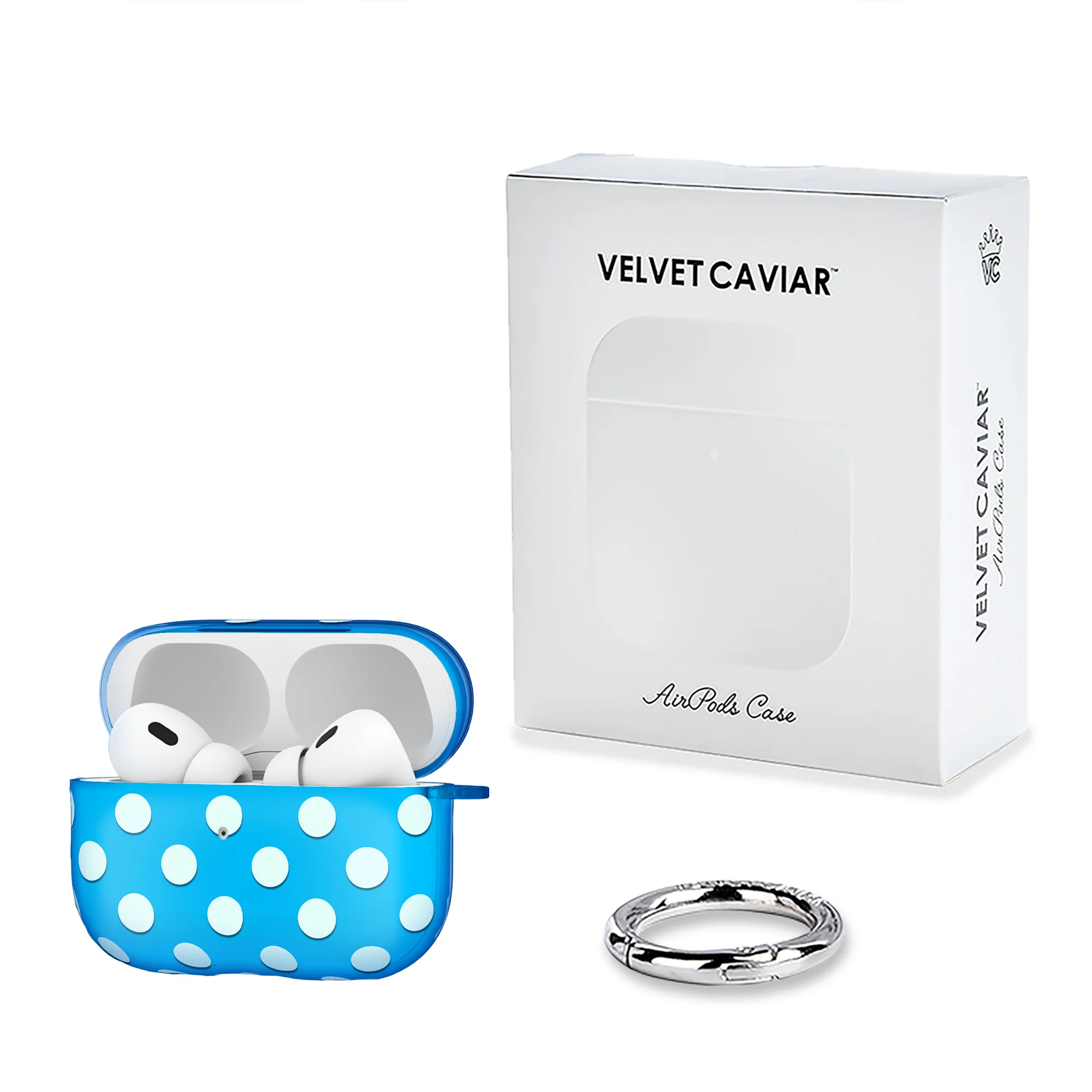 Aquamarine Polka Dot AirPod Case - Image 10