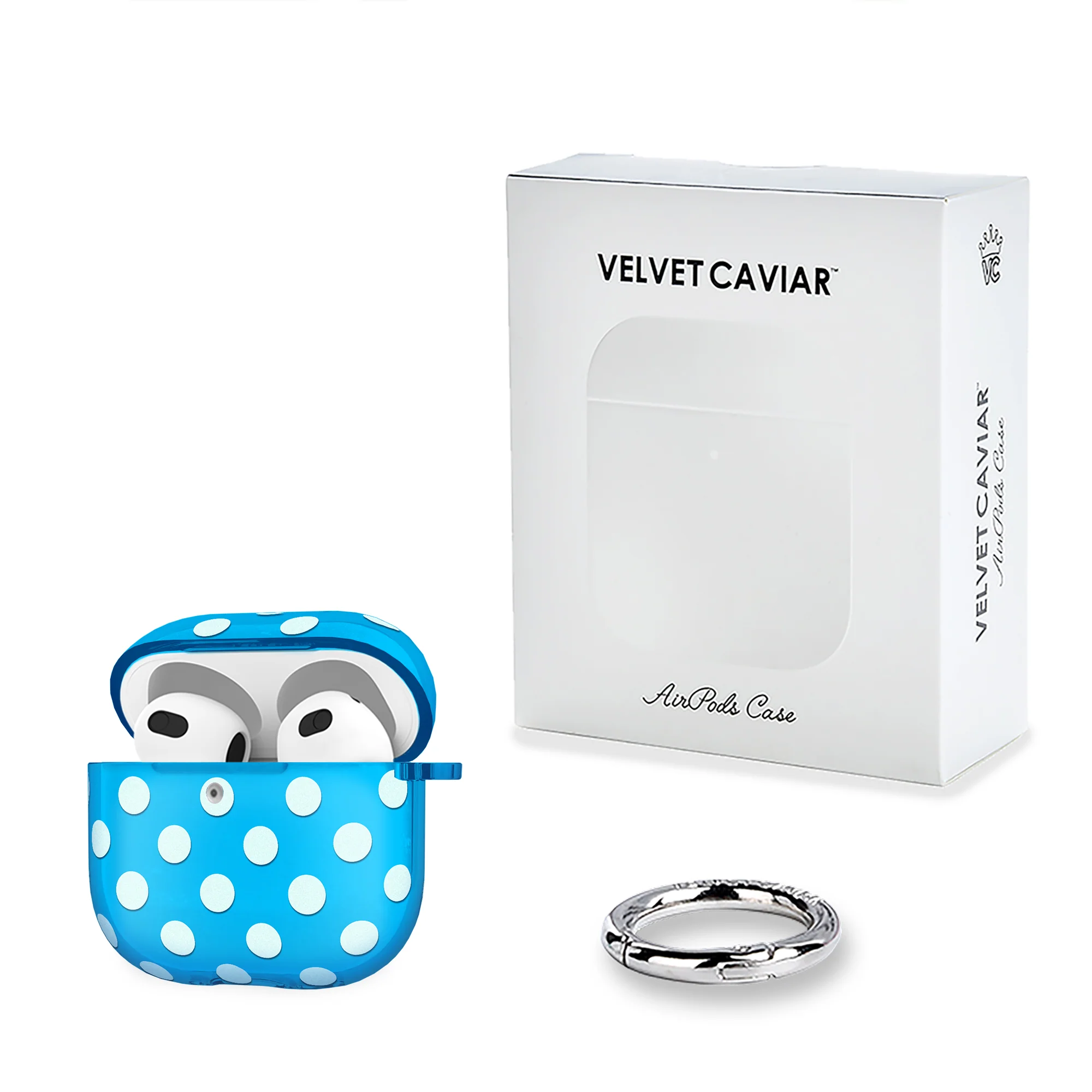 Aquamarine Polka Dot AirPod Case - Image 20
