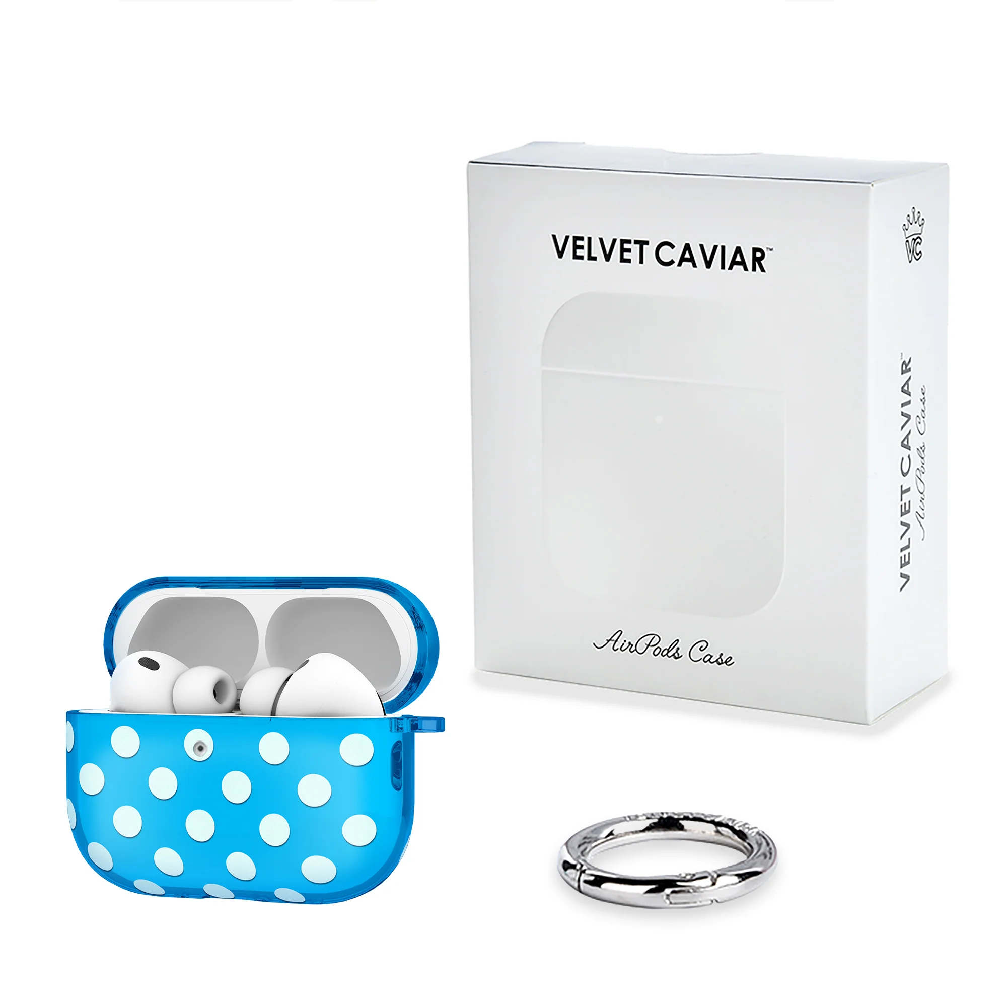 Aquamarine Polka Dot AirPod Case - Image 25
