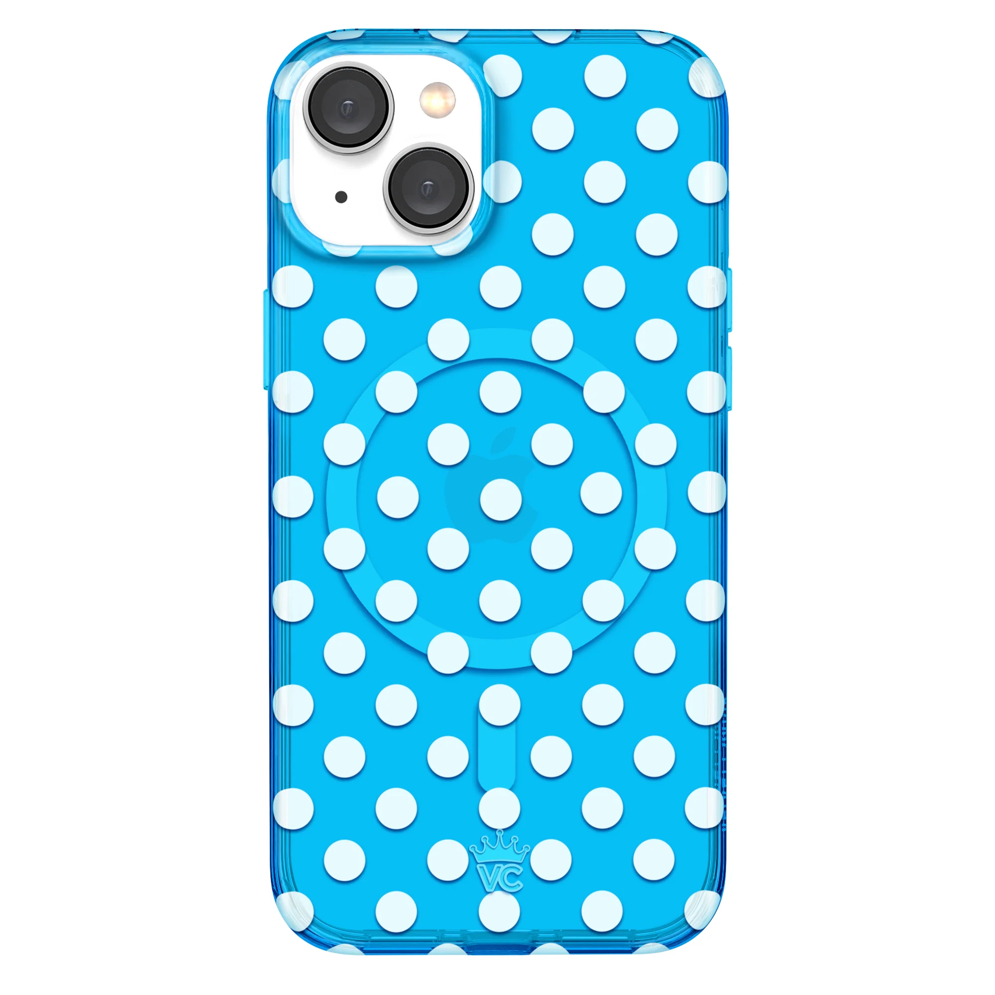 Aquamarine Polka Dot iPhone Case - Image 21