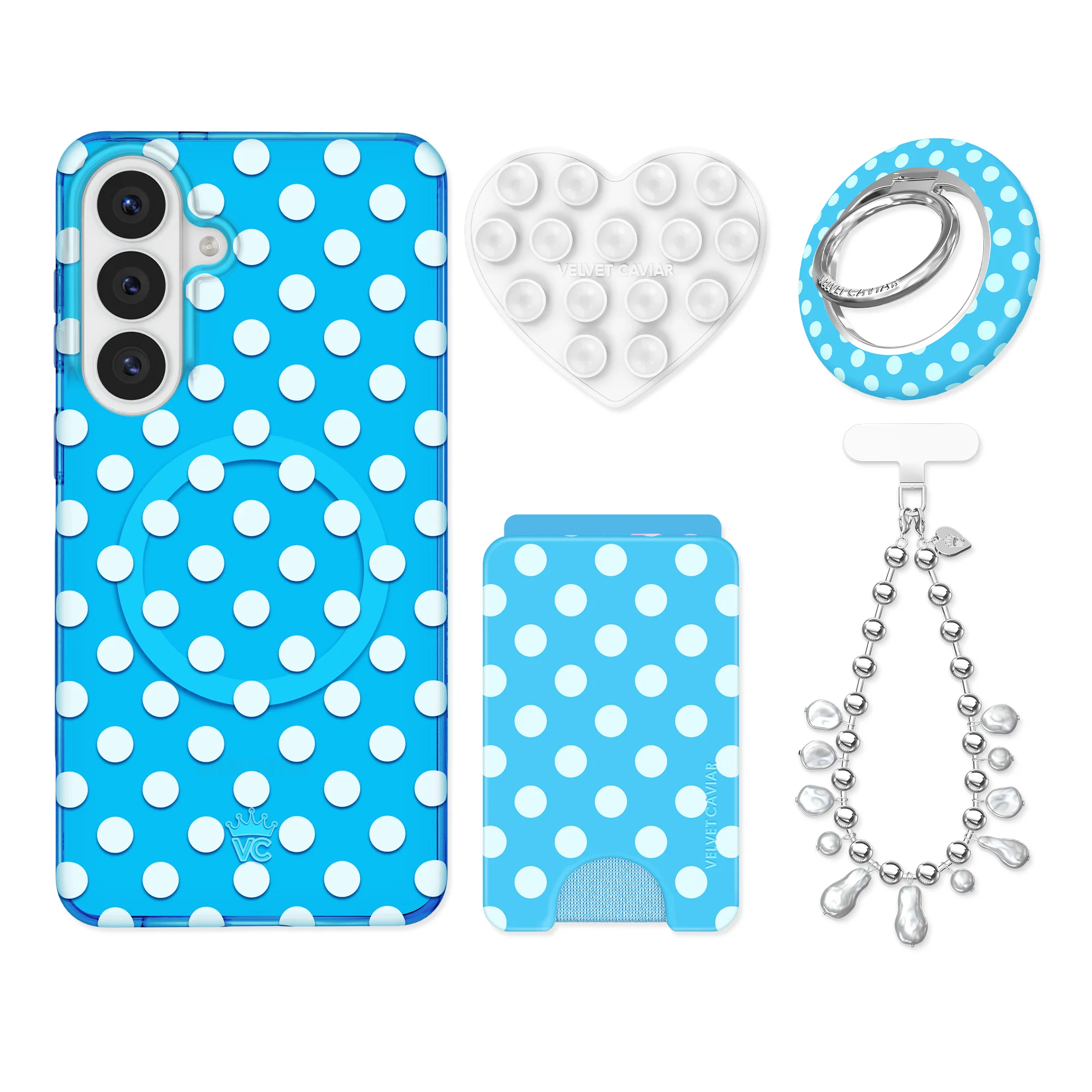 Aquamarine Polka Dot Samsung Bundle Set - Image 25