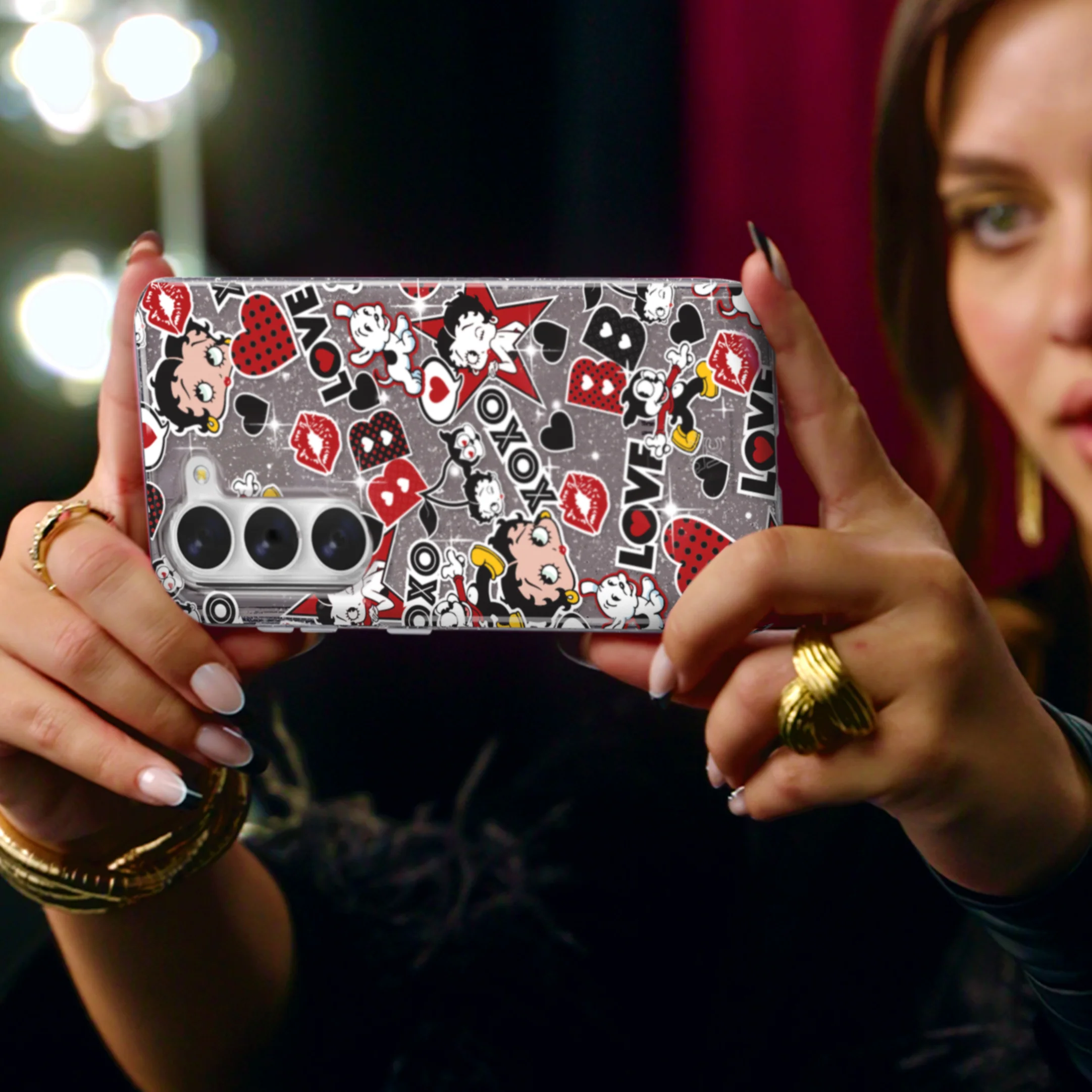 Betty Boop Sassy Glitter Samsung Case - Image 38