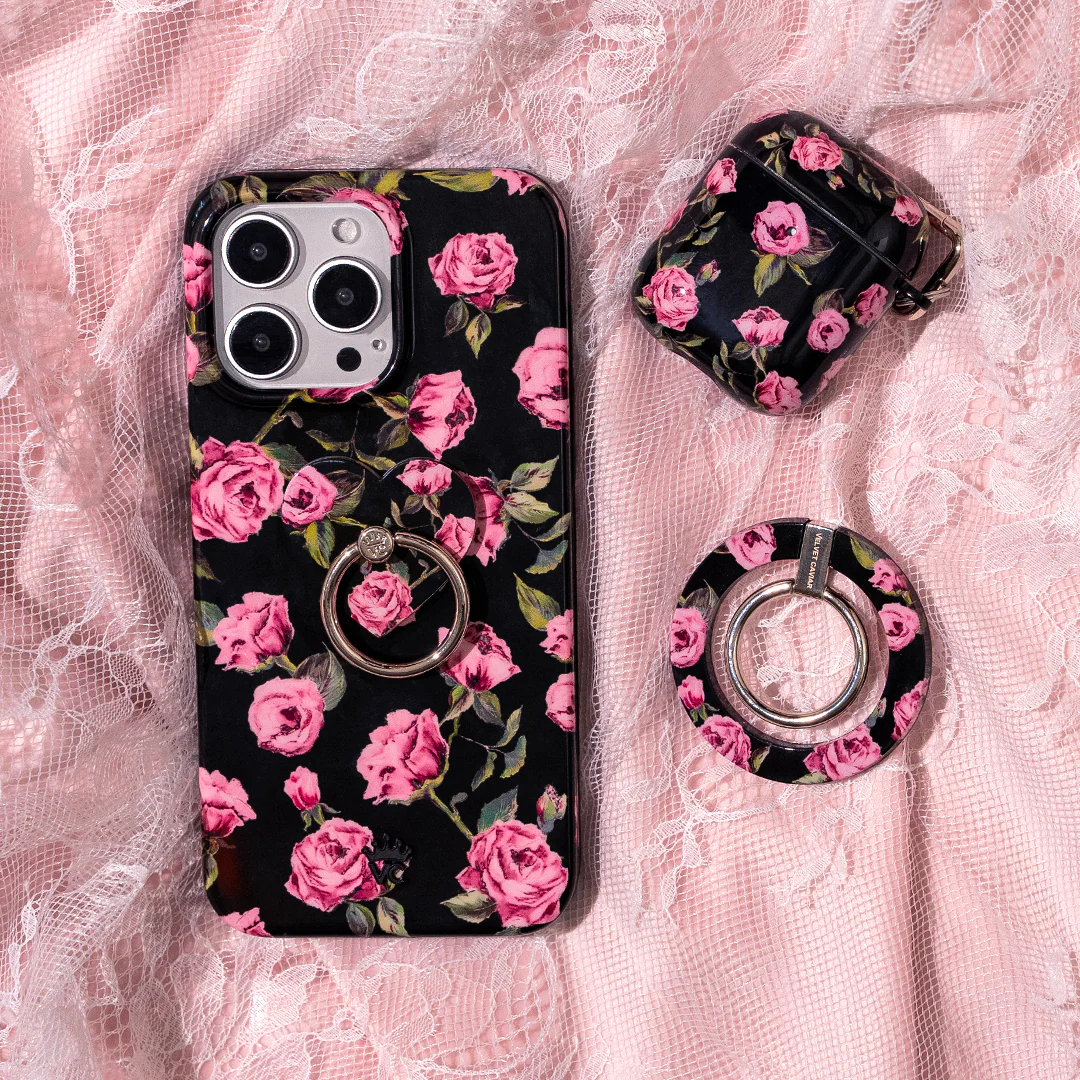 Pink Rose Floral AirPod Case - Image 12