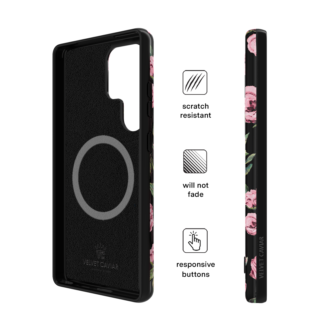 Pink Rose Floral Samsung Case - Image 27