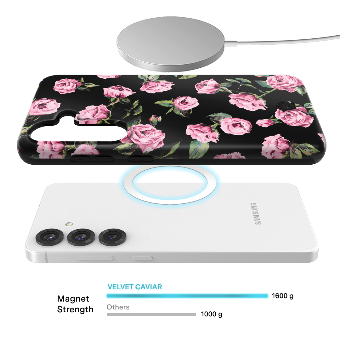 Pink Rose Floral Samsung Case - Image 31
