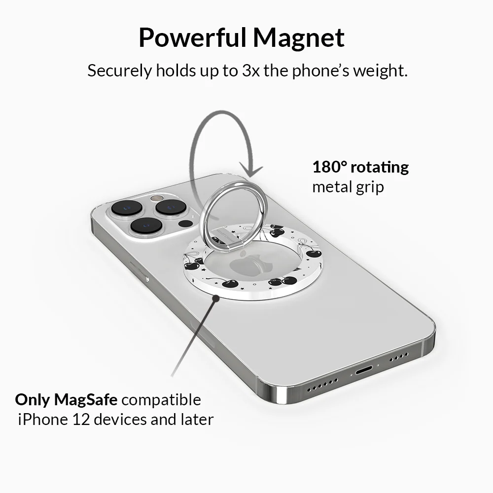 Cherry Noir MagSafe Grip Ring - Image 3