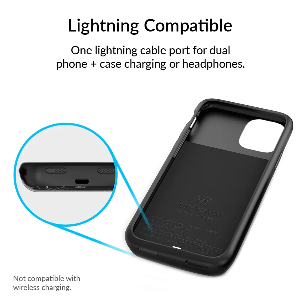 Black iPhone Charging Case - Image 24