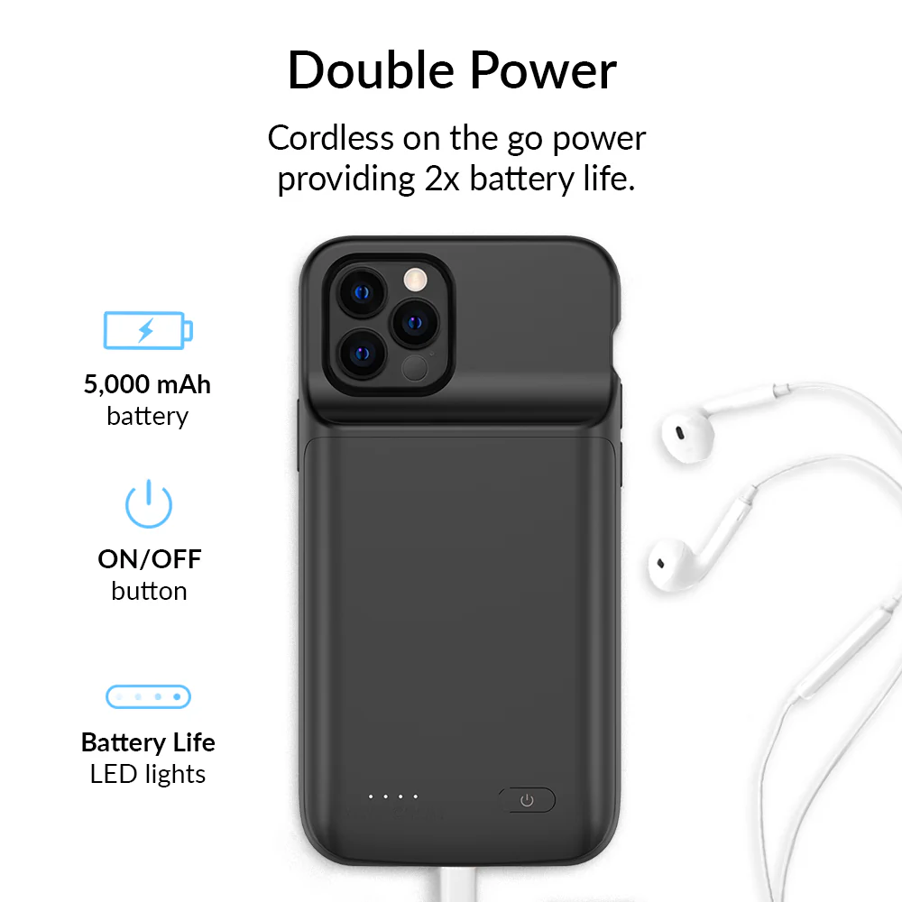 Black iPhone Charging Case - Image 44