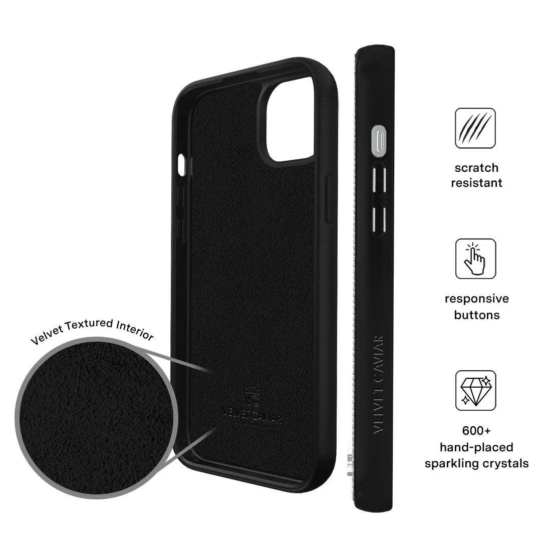 Black Caviar Crystals iPhone Case - Image 35