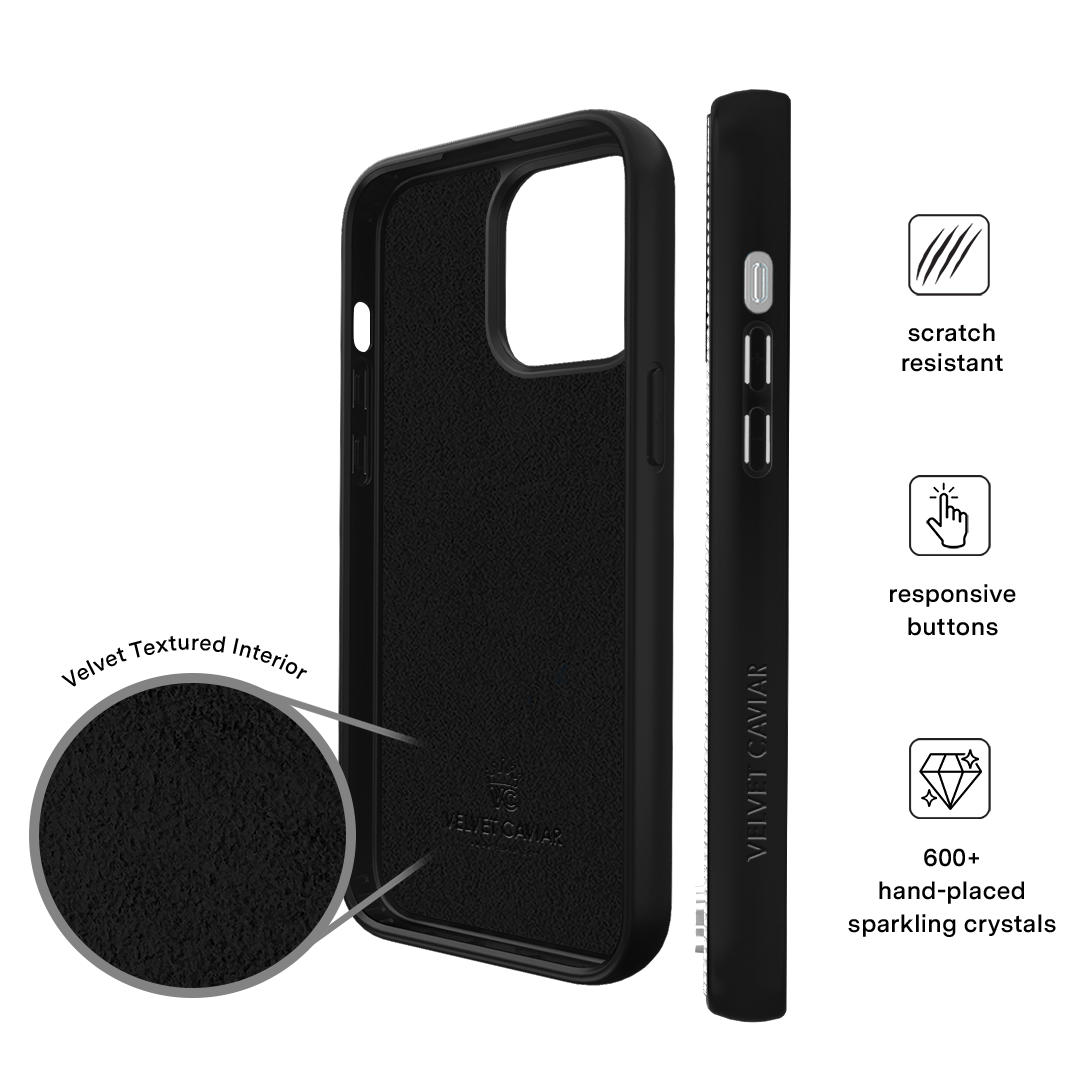 Black Caviar Crystals iPhone Case - Image 65