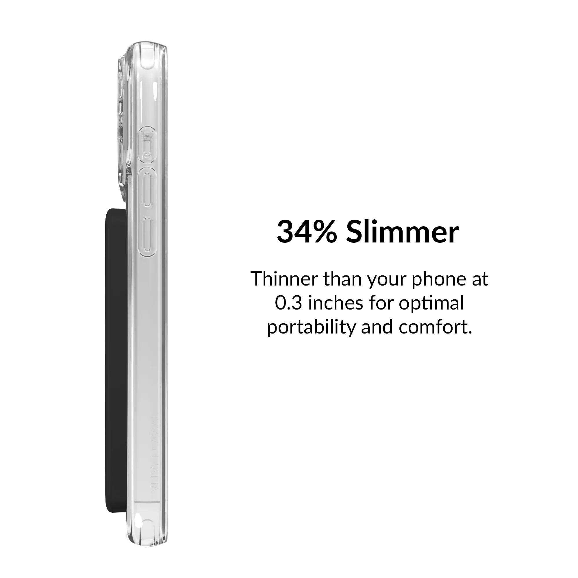 Black Slim Portable MagSafe Charger Power Pack - Image 6