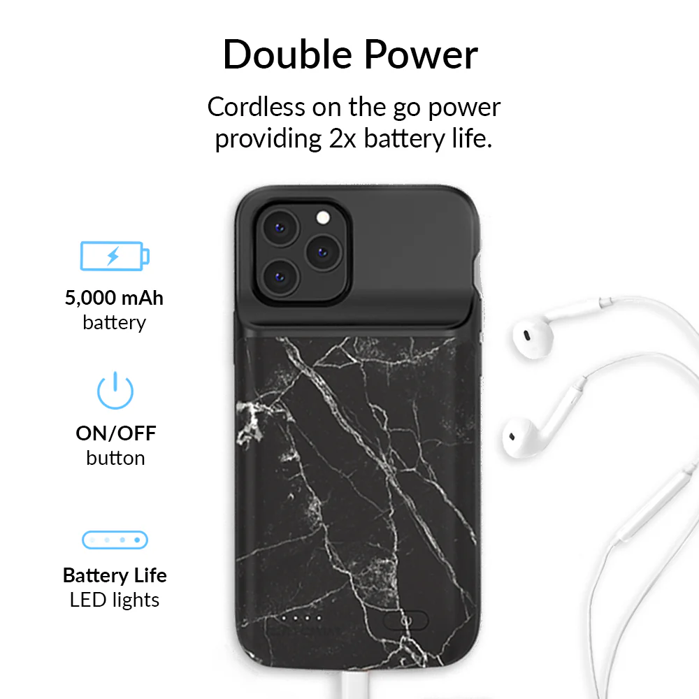 Black Marble iPhone Charging Case - Image 32