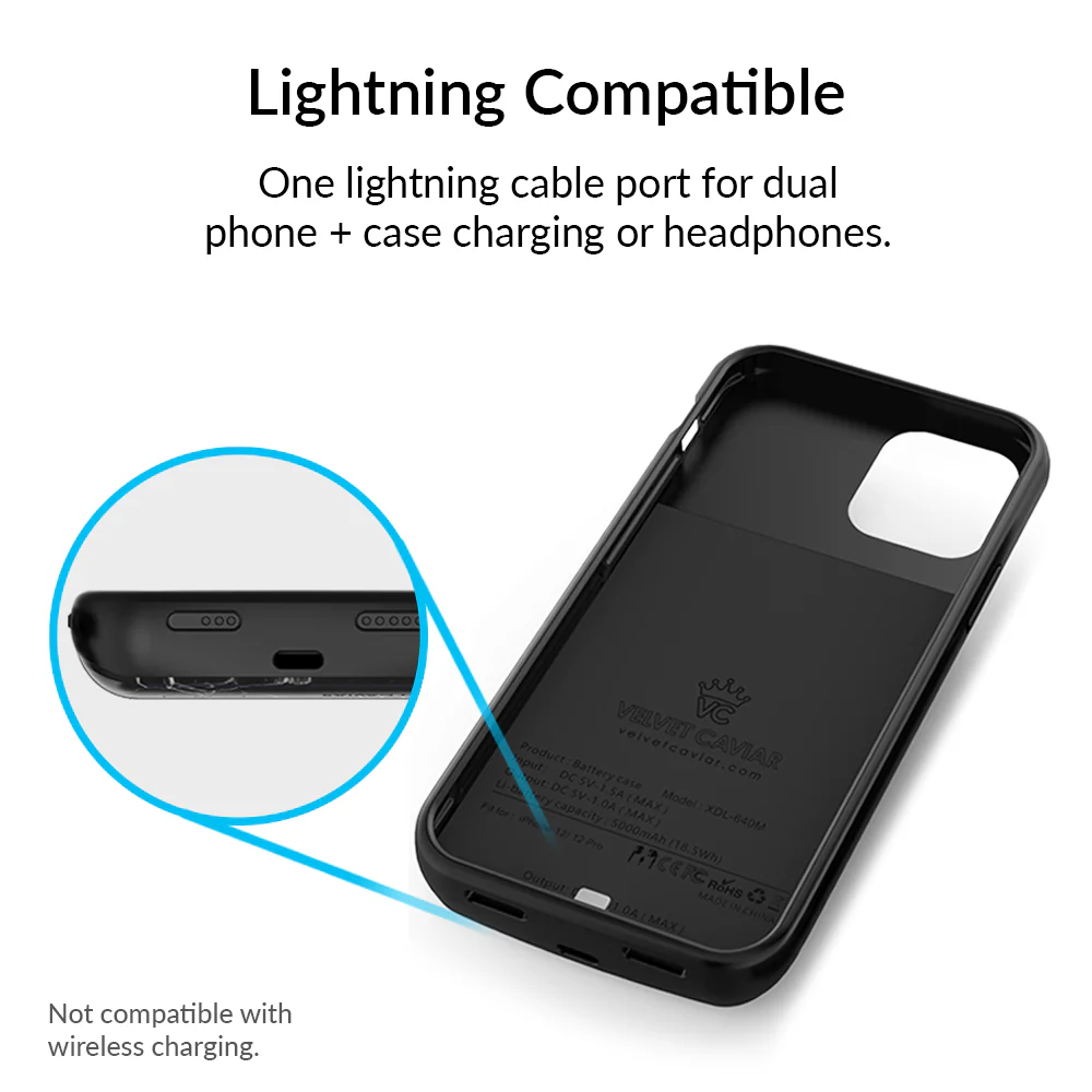Black Marble iPhone Charging Case - Image 48