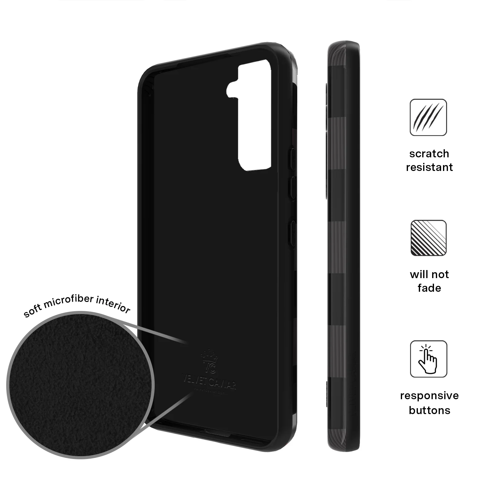 Noir Vibe Checkered Samsung Case - Image 10