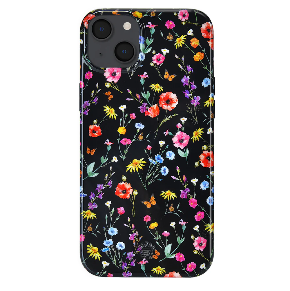Black Wildflower iPhone Case - Image 104