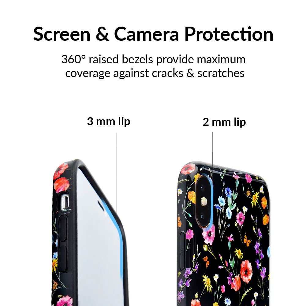 Black Wildflower iPhone Case - Image 21
