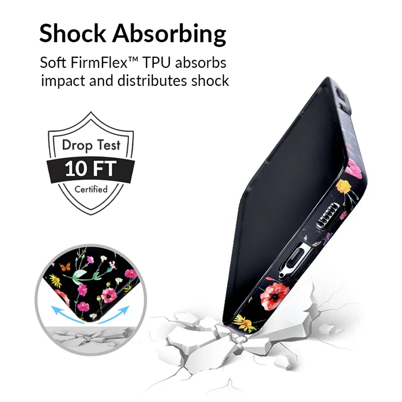 Black Wildflower Samsung Case - Image 71