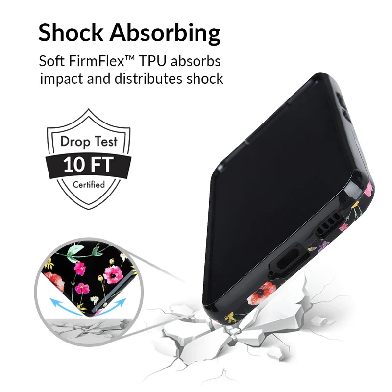 Black Wildflower Samsung Case - Image 93