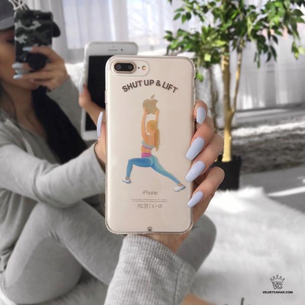 Shut Up & Lift iPhone Case Blonde Hair - Image 14
