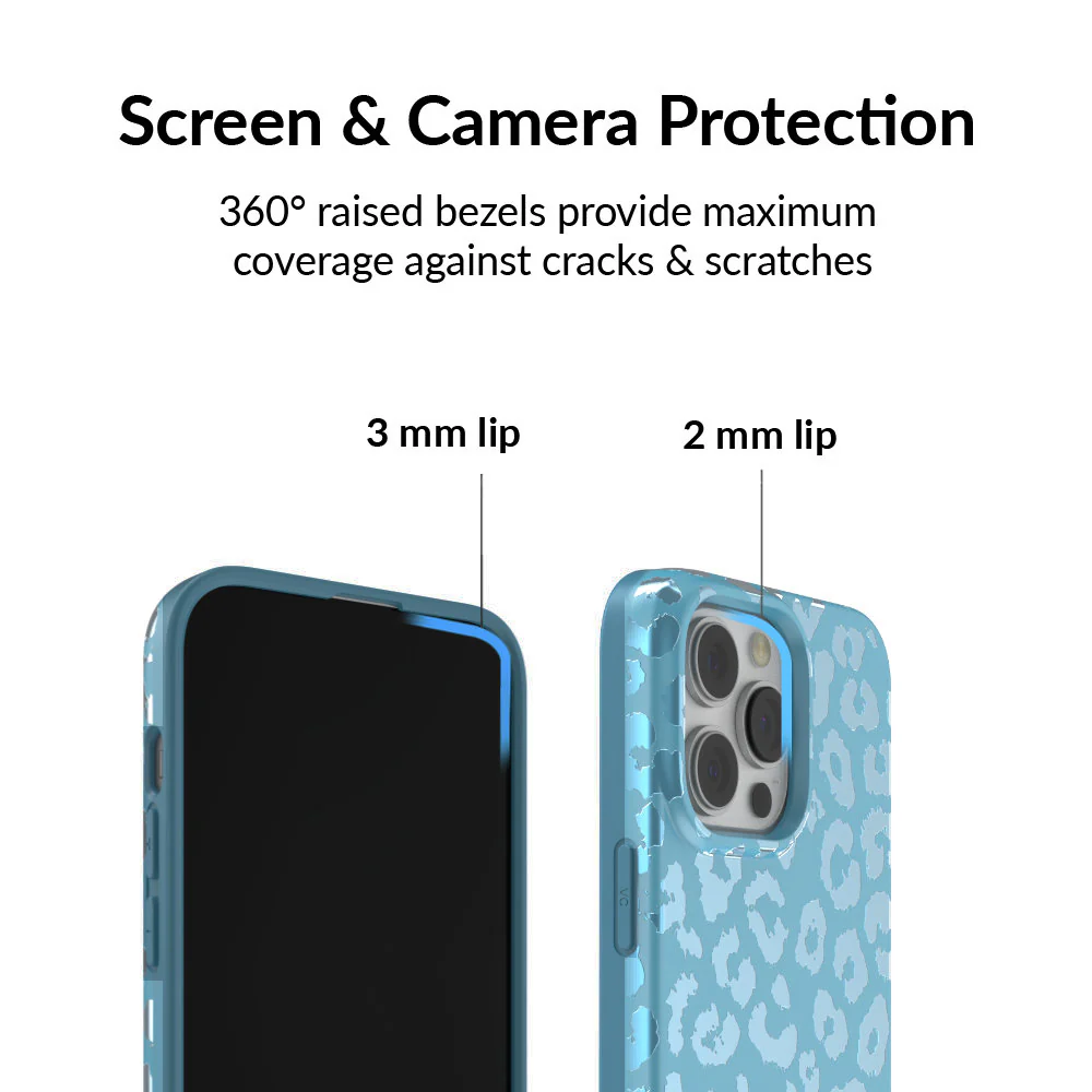 Blue Sapphire Leopard iPhone Case - Image 63