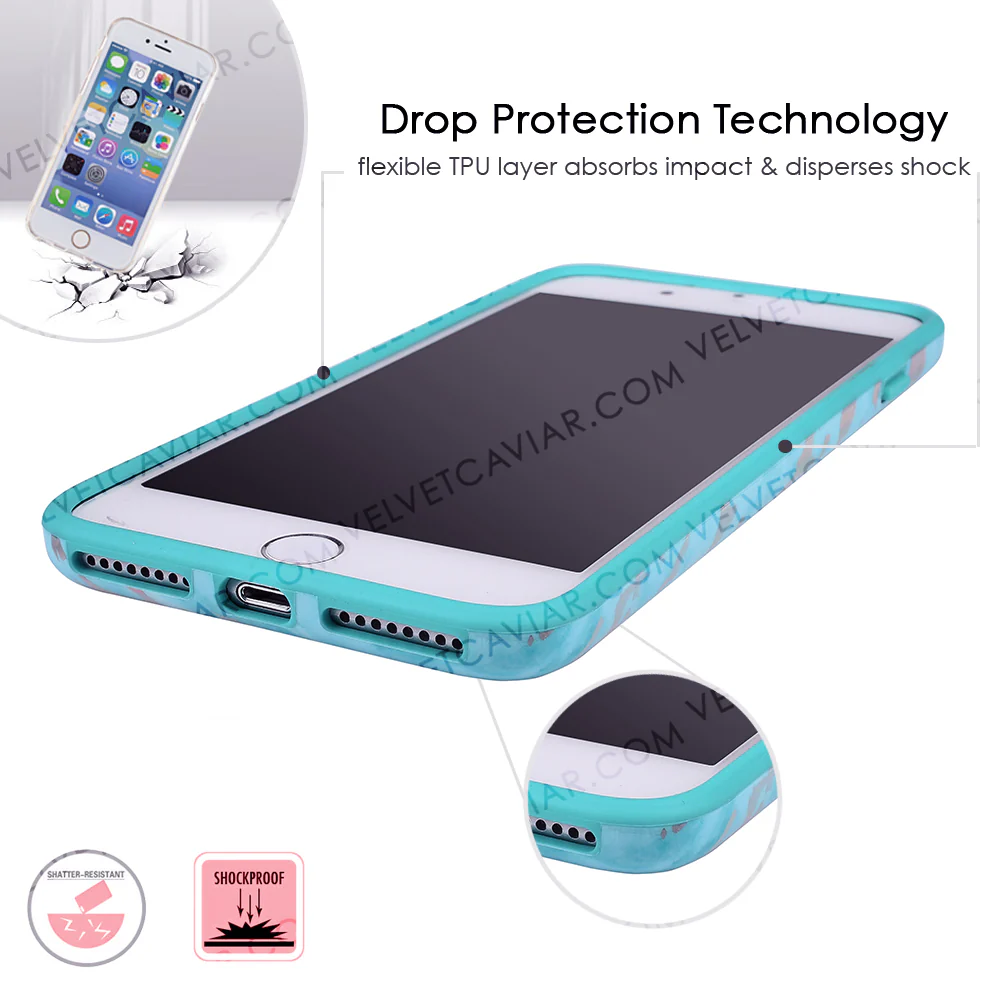 Blue Marble Holo Chrome iPhone Case - Image 5
