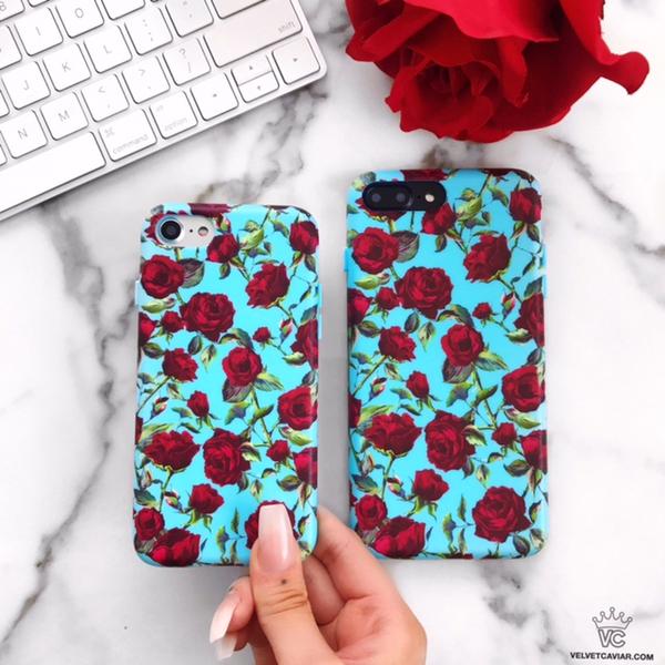 Blue Roses Floral iPhone Case - Image 30