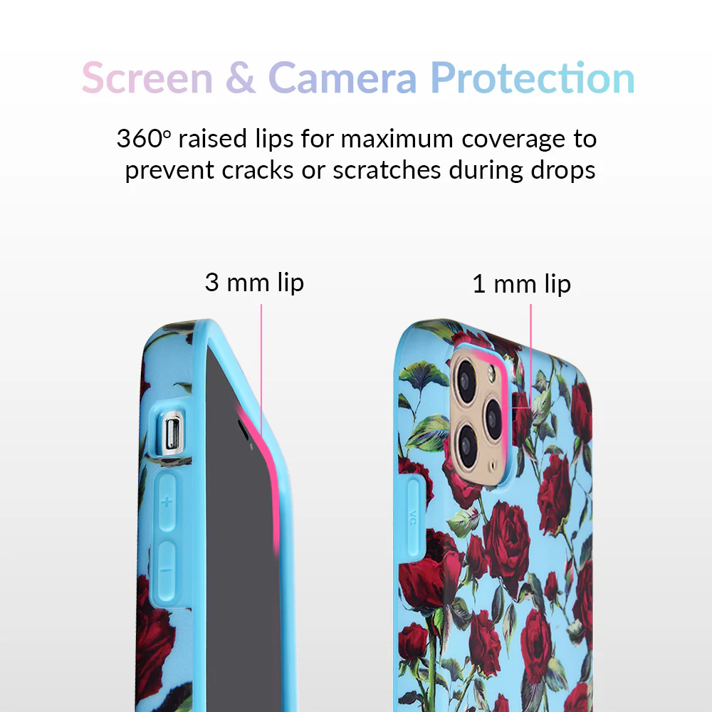 Blue Roses Floral iPhone Case - Image 65