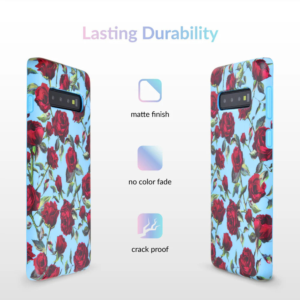 Blue Roses Floral Samsung Galaxy Case - Image 31