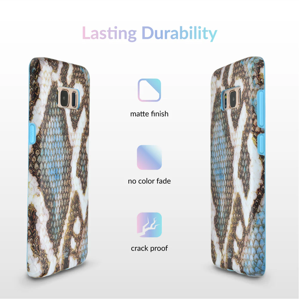 Blue Snakeskin Samsung Galaxy Case - Image 4
