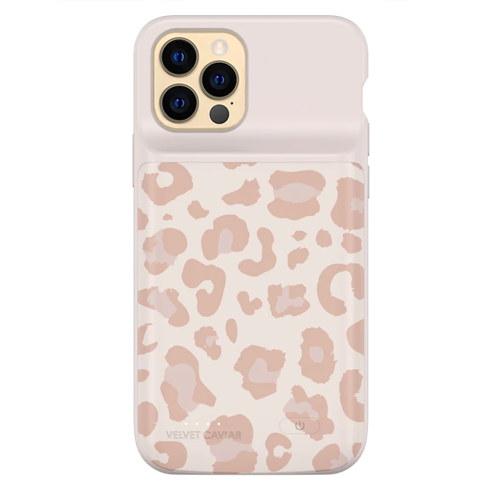 Blush Leopard iPhone Charging Case - Image 61