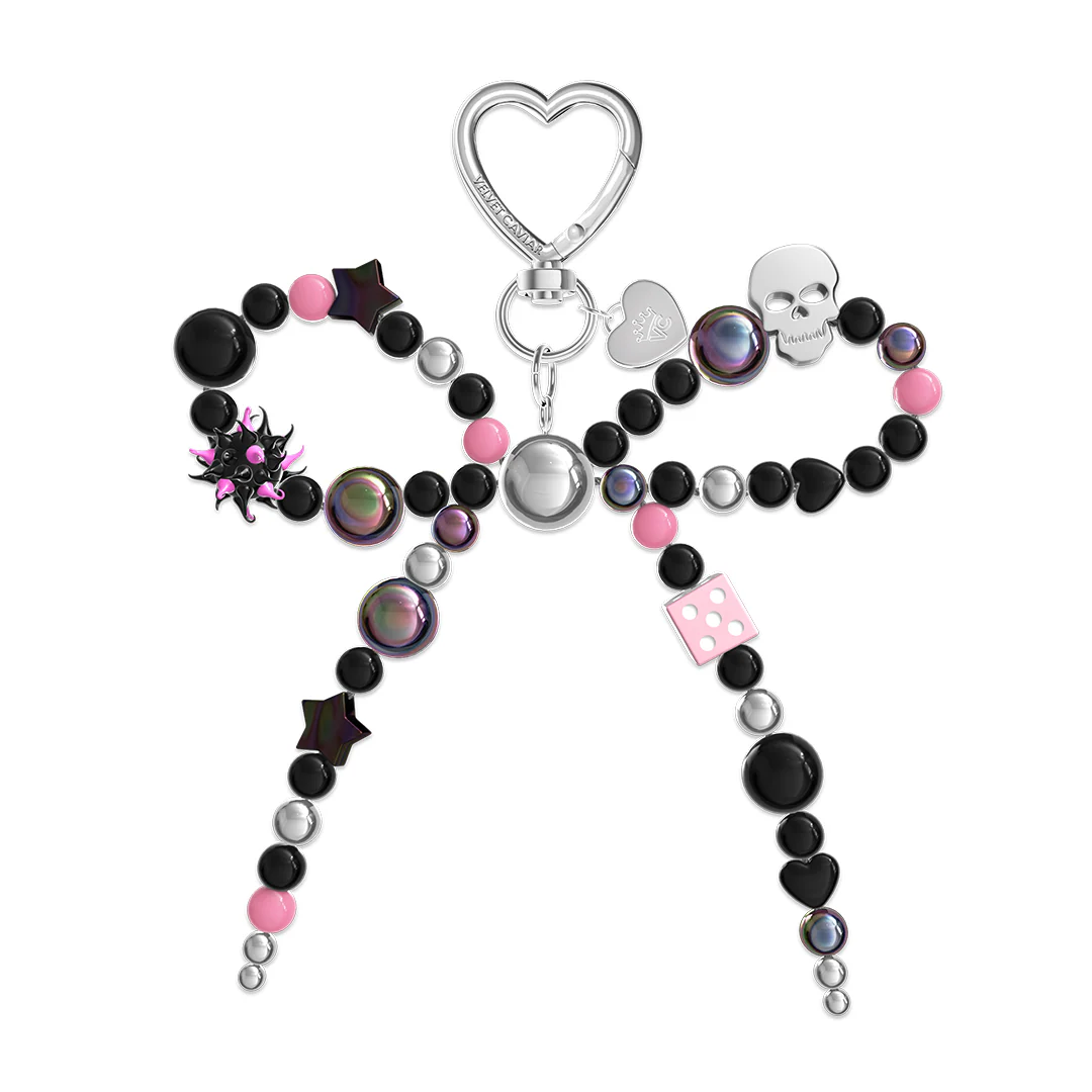 Gothic Bow Bag Charm