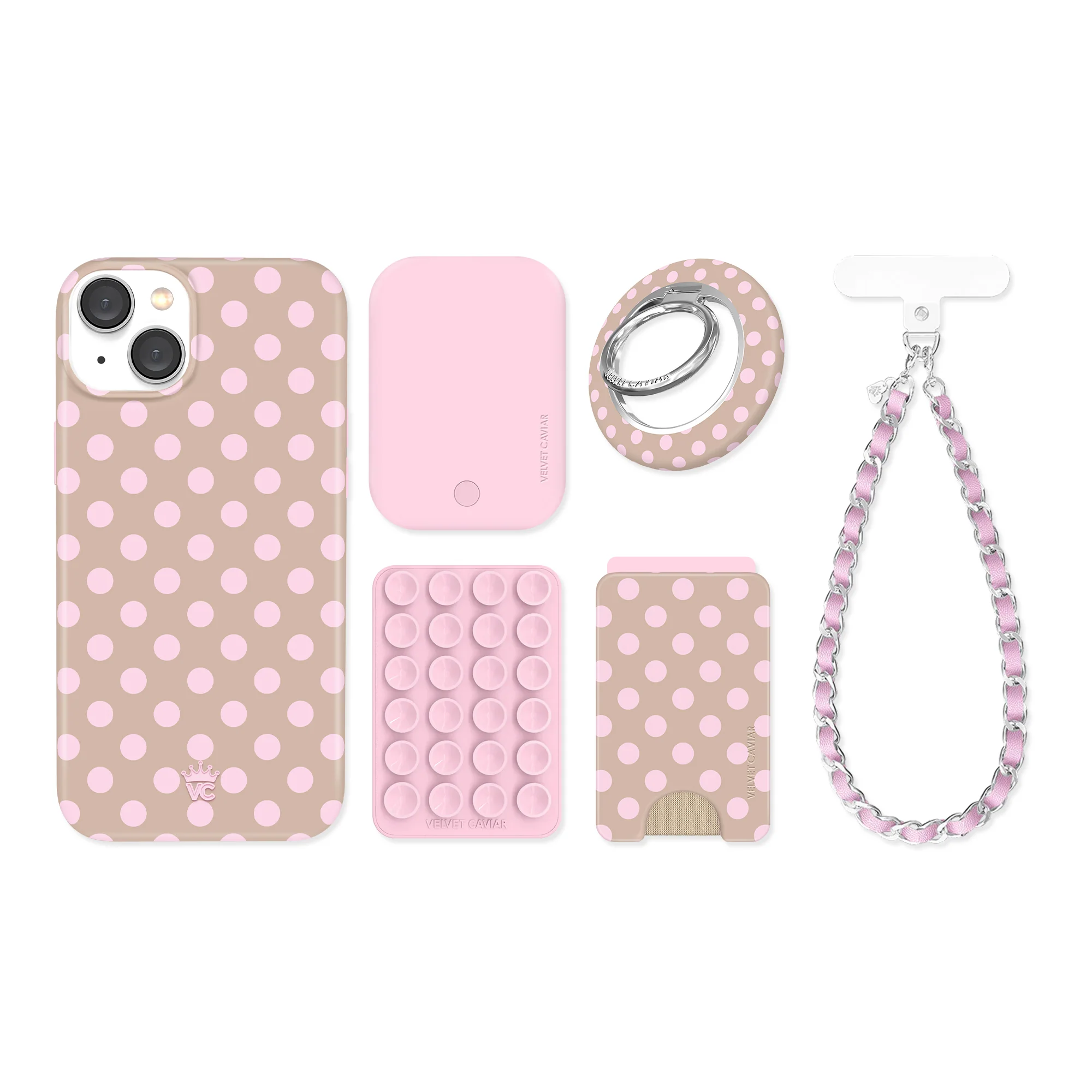 Brown Sugar Polka Dot iPhone Bundle Set - Image 50