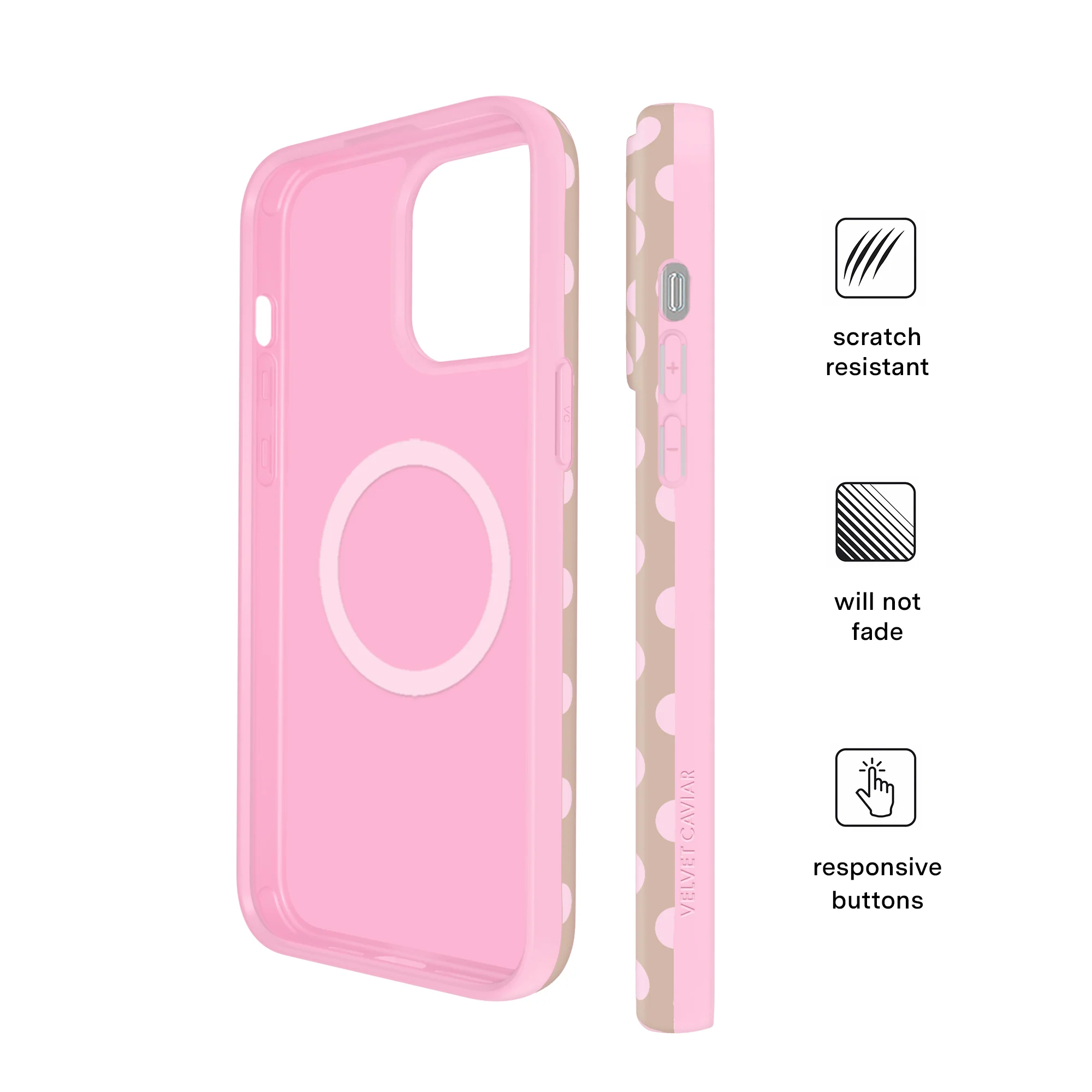 Brown Sugar Polka Dot iPhone Case - Image 15