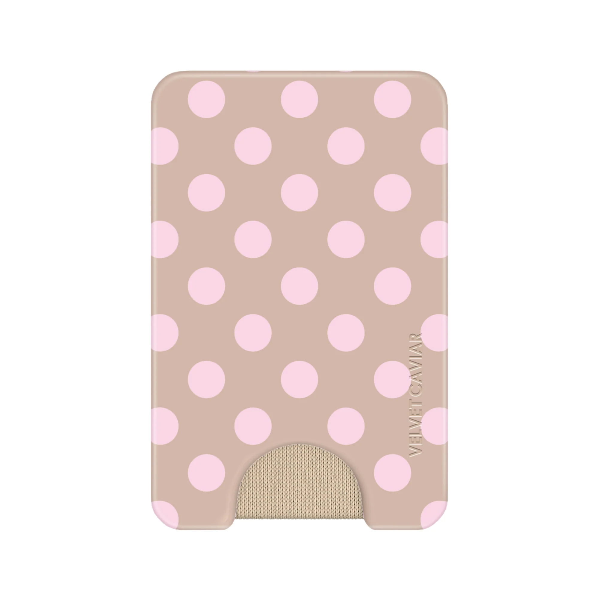 Brown Sugar Polka Dot MagSafe Wallet