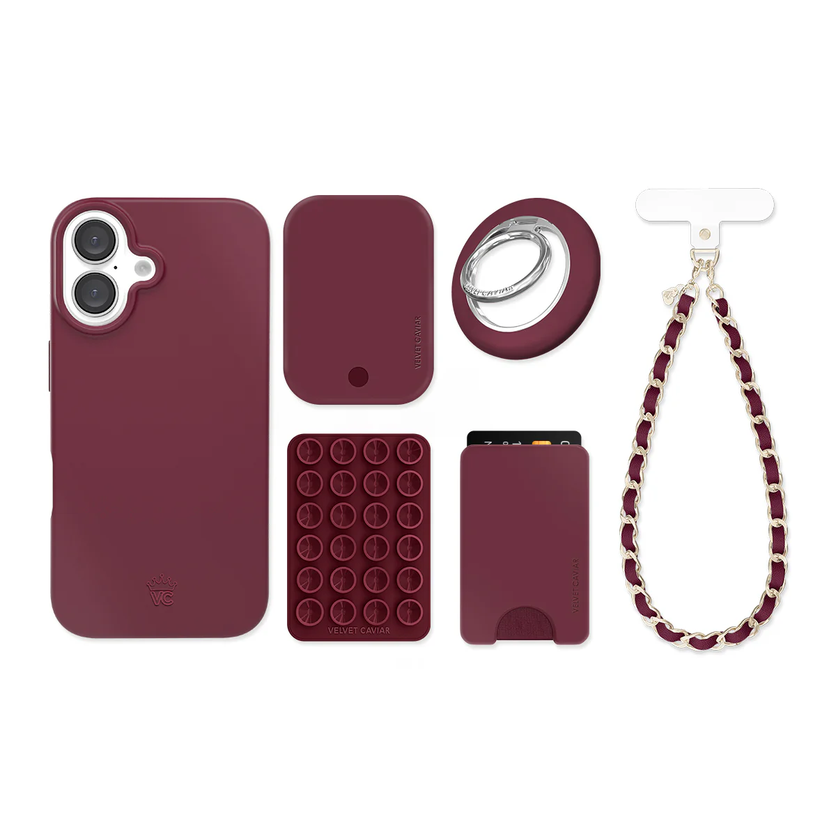 Burgundy 1990 iPhone Bundle Set - Image 18