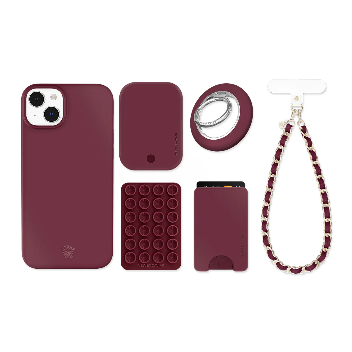 Burgundy 1990 iPhone Bundle Set - Image 6