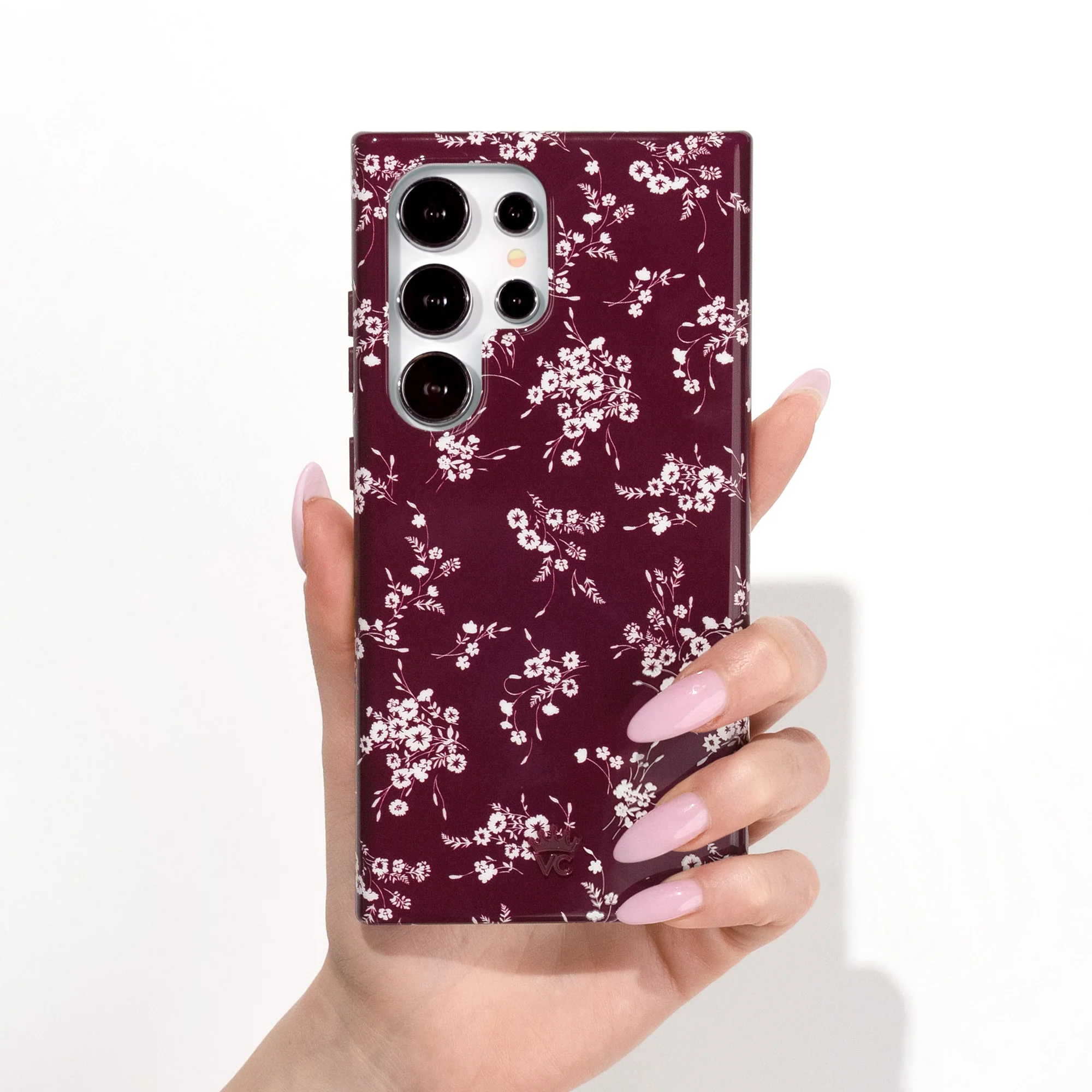 French Burgundy Floral Samsung Case - Image 2