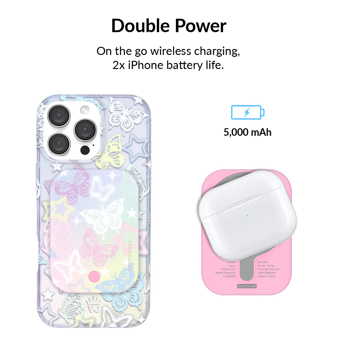 Butterfly Fantasy Portable MagSafe Charger Power Pack - Image 3