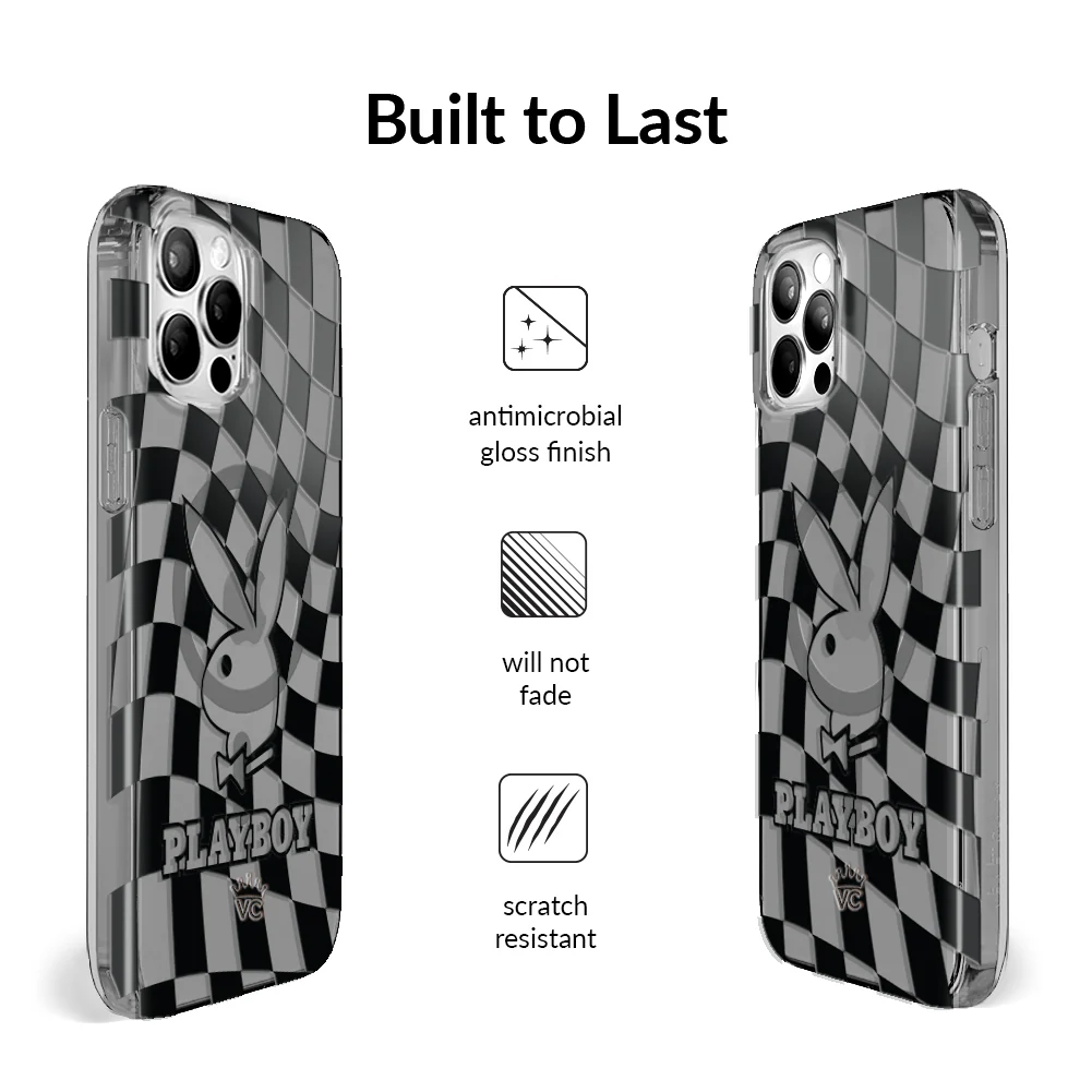 Playboy Checkmate Clear iPhone Case - Image 65