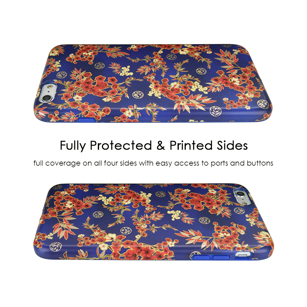 Cherry Blossom Floral Chrome iPhone Case - Image 44
