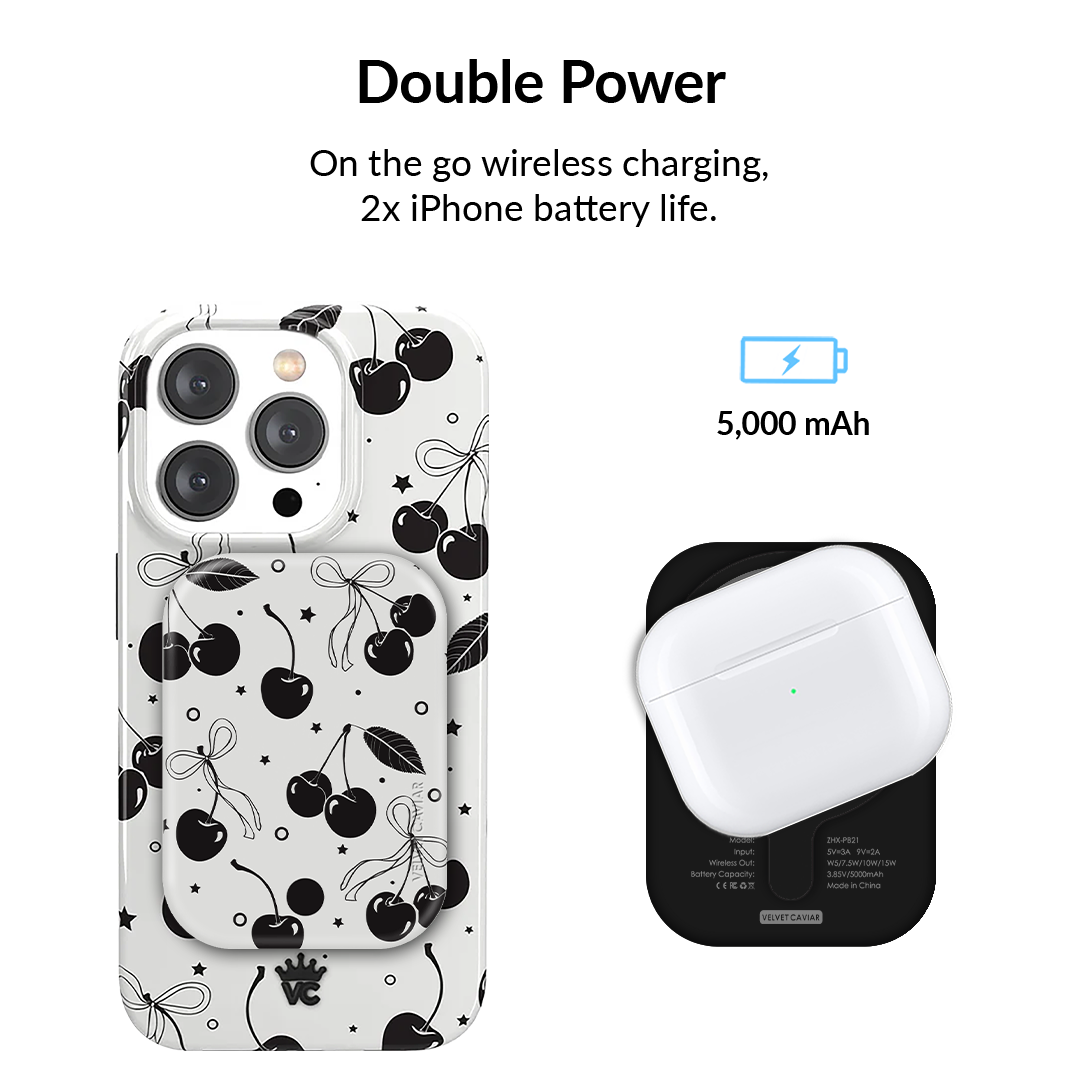 Cherry Noir Portable MagSafe Charger Power Pack - Image 2