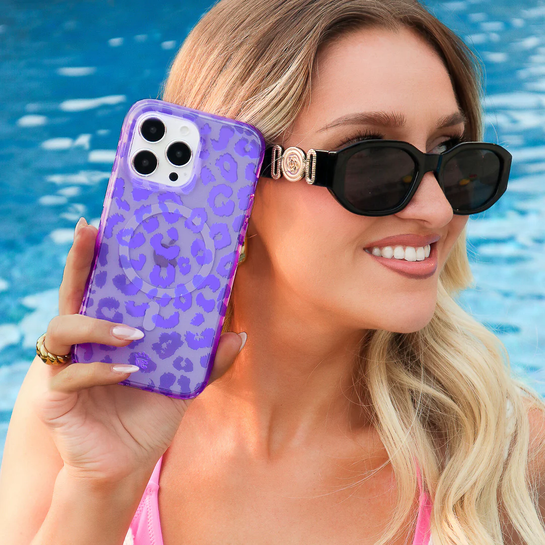Electric Purple Leopard iPhone Case - Image 44