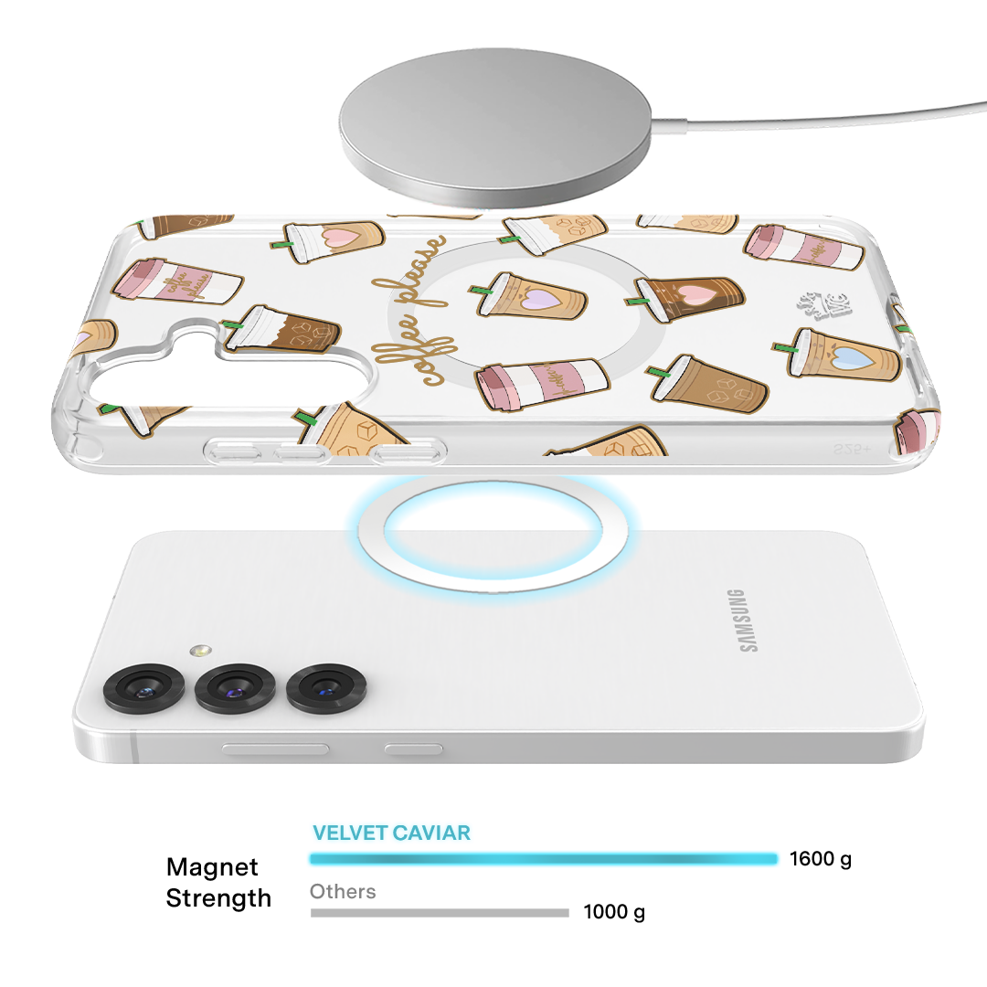 Coffee First Clear Samsung Galaxy Case - Image 111
