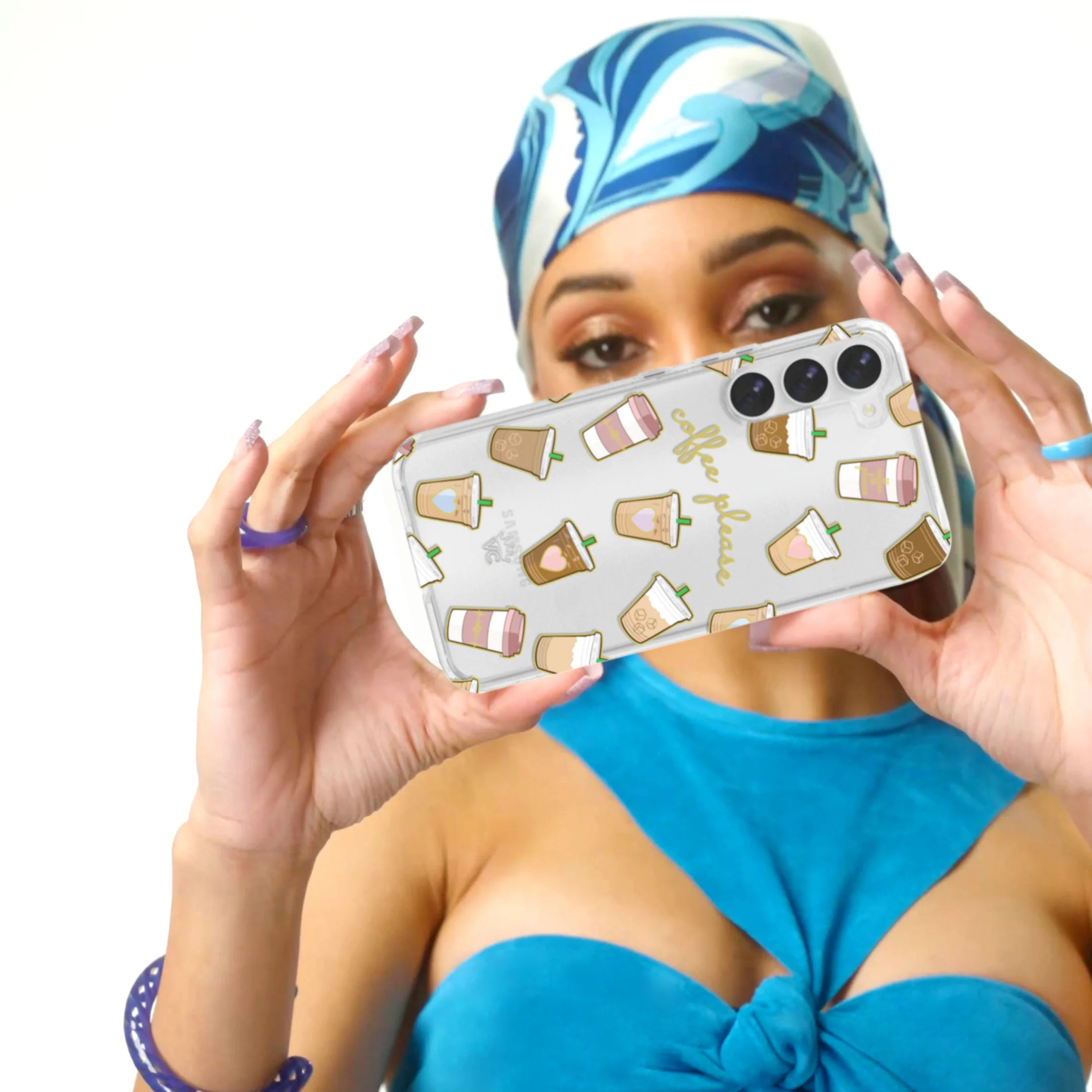 Coffee First Clear Samsung Galaxy Case - Image 90