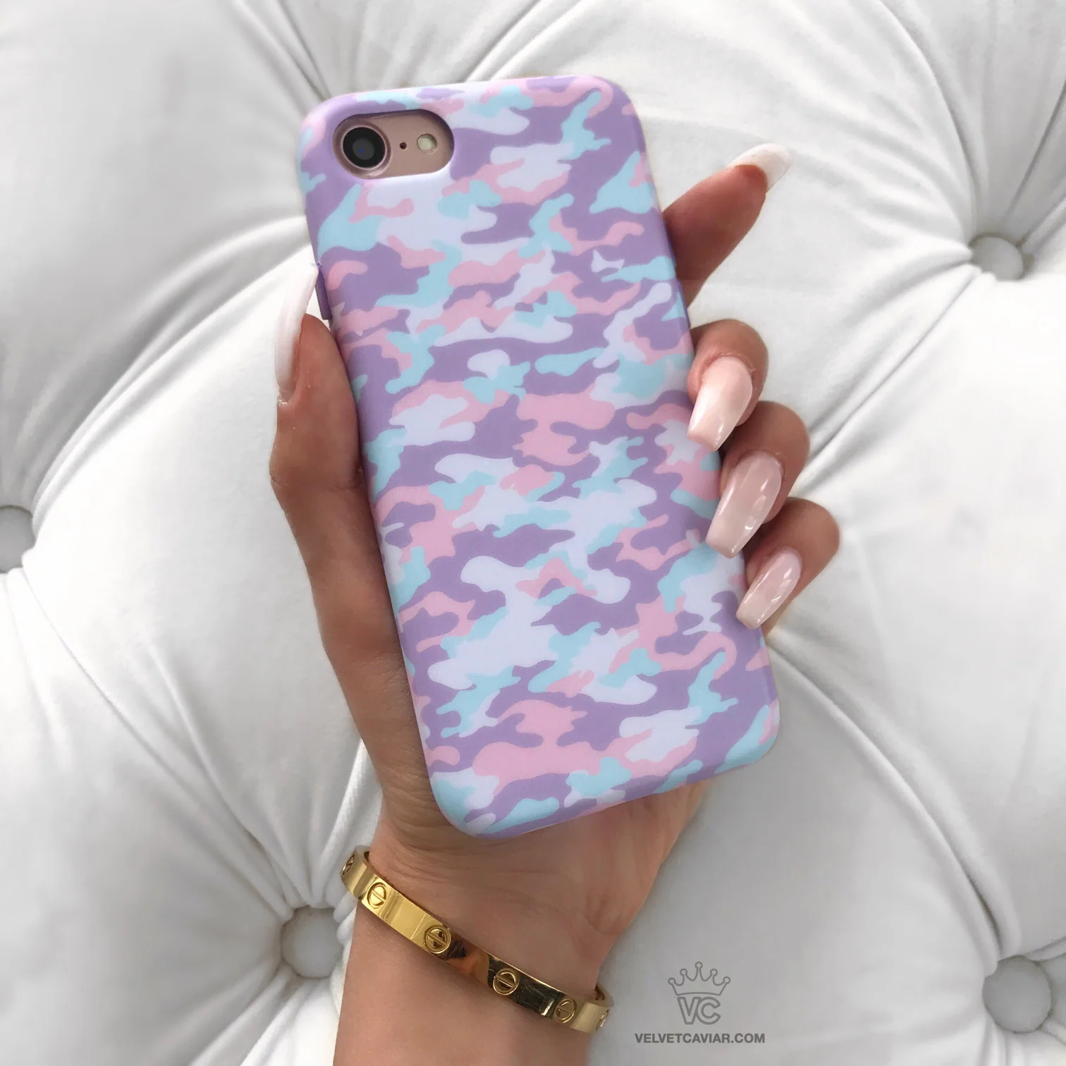 Cotton Candy Camo iPhone Case - Image 2