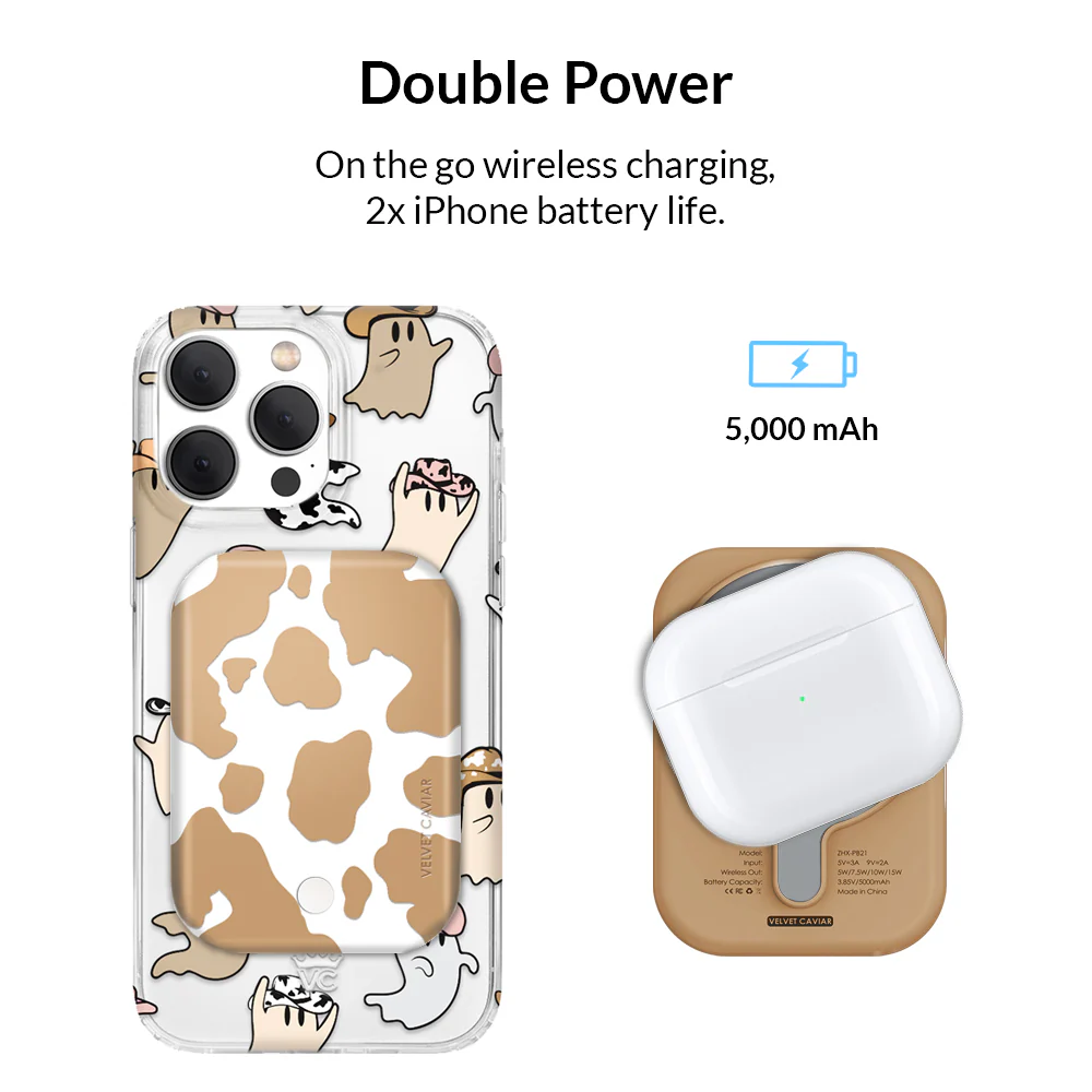 Caramel Cow Portable MagSafe Charger Power Pack - Image 3