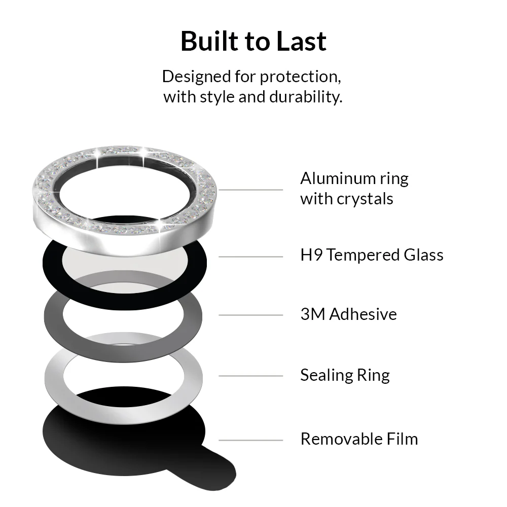 Crystal Glam Camera Lens Protector for iPhone - Image 107